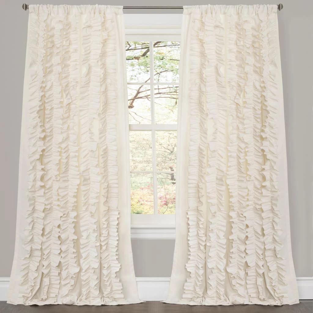 Best deal ???? Gracewood Hollow Quist Ruffled Single Curtain Panel - 54 X 84 - 54 X 84 Ivory ???? 11 Best deal ???? Gracewood Hollow Quist Ruffled Single Curtain Panel - 54 X 84 - 54 X 84 Ivory ???? - Image 9