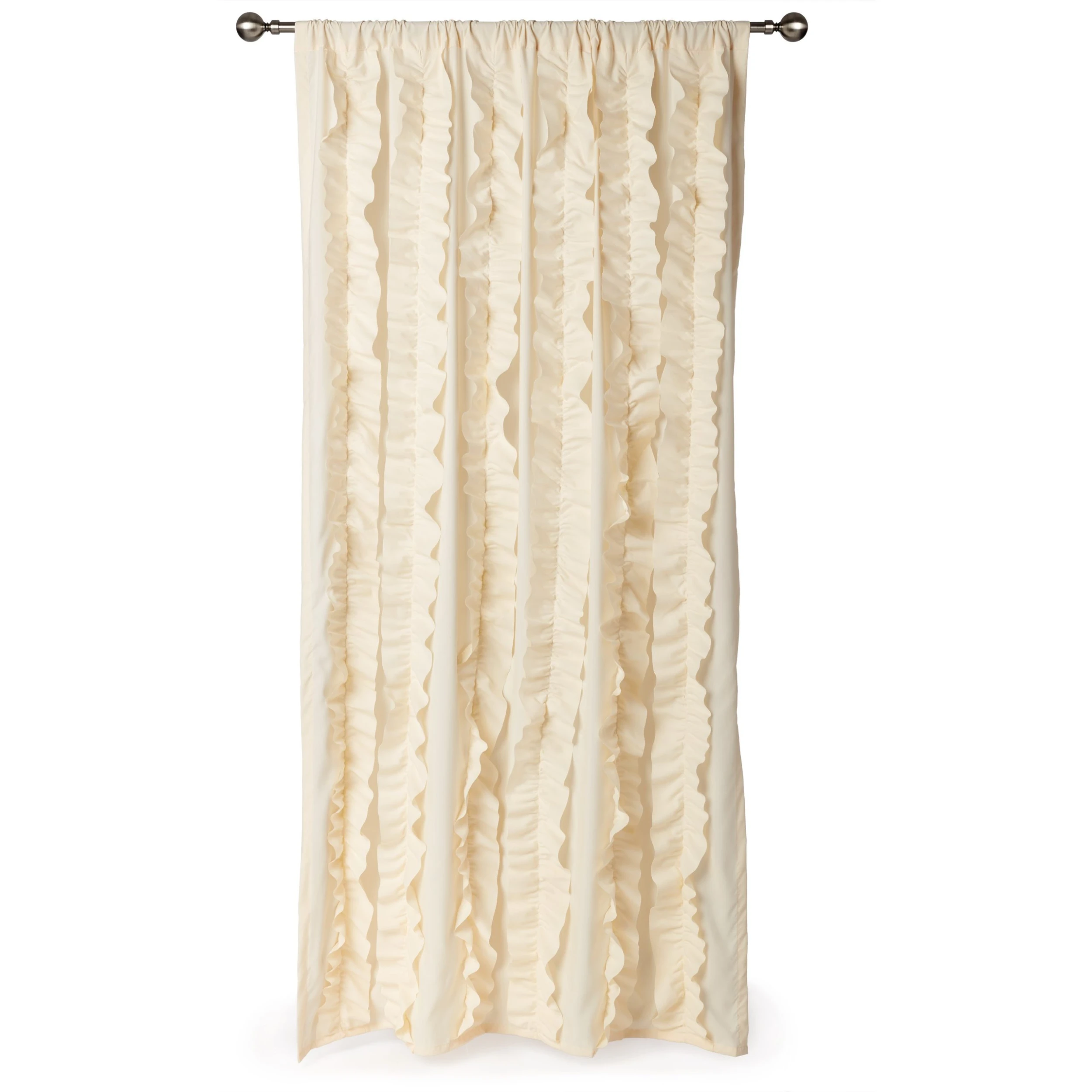 Best deal ???? Gracewood Hollow Quist Ruffled Single Curtain Panel - 54 X 84 - 54 X 84 Ivory ???? 6 Best deal ???? Gracewood Hollow Quist Ruffled Single Curtain Panel - 54 X 84 - 54 X 84 Ivory ???? - Image 4