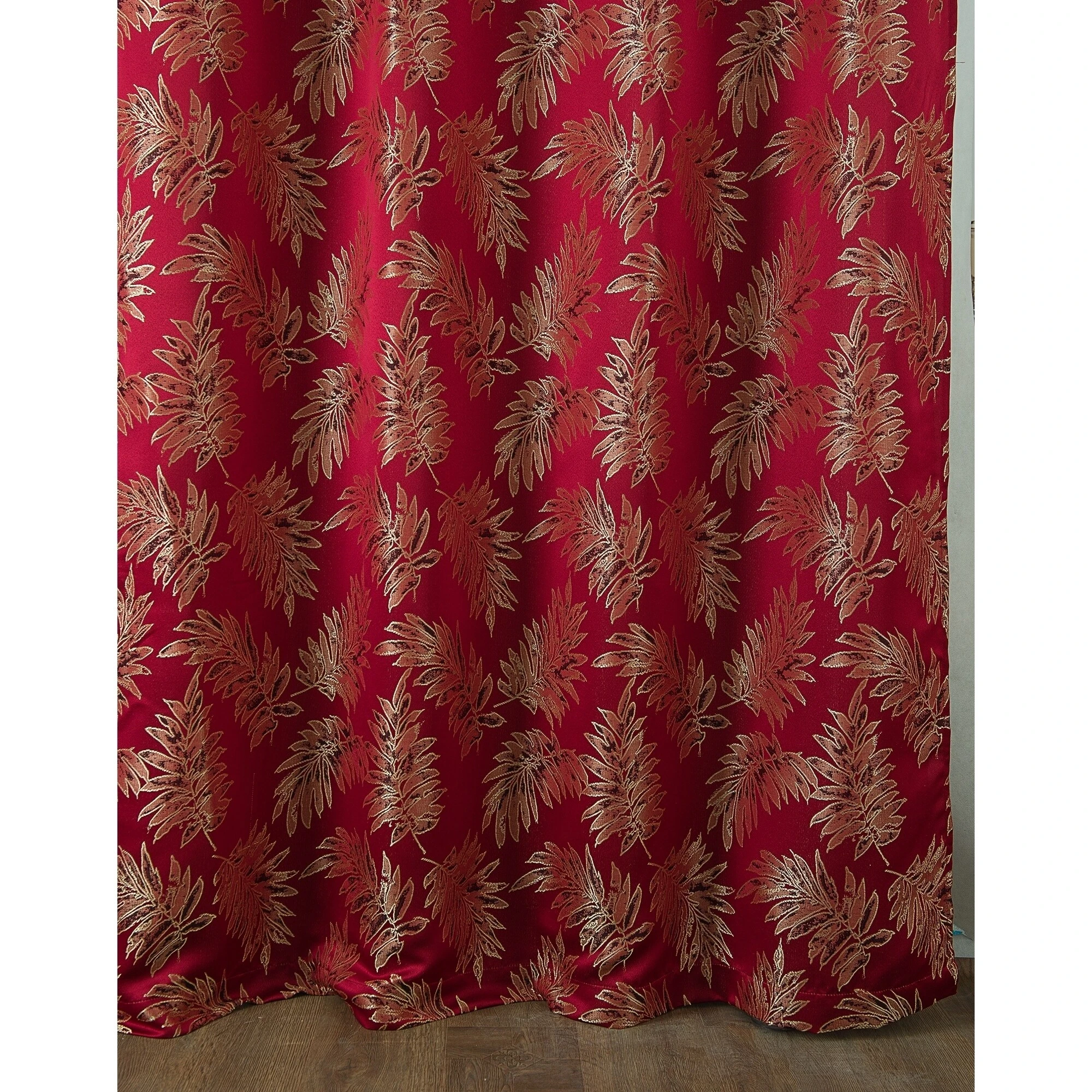 Top 10 ⌛ Gracewood Hollow Bao Textured Floral Jacquard Single Rod Pocket Curtain Panel W/ Attached 18-inch Valance - 54 X 84 In. ???? 6 Top 10 ⌛ Gracewood Hollow Bao Textured Floral Jacquard Single Rod Pocket Curtain Panel W/ Attached 18-inch Valance - 54 X 84 In. ???? - Image 4