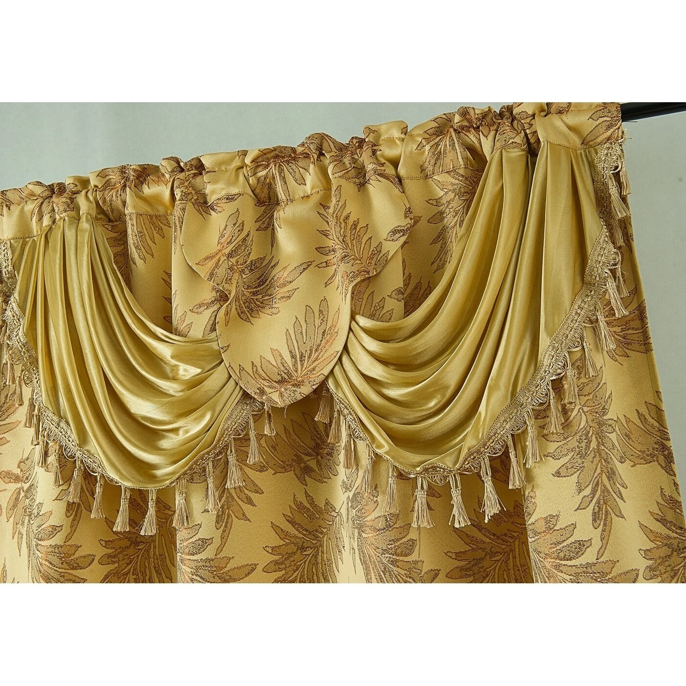Top 10 ⌛ Gracewood Hollow Bao Textured Floral Jacquard Single Rod Pocket Curtain Panel W/ Attached 18-inch Valance - 54 X 84 In. ???? 11 Top 10 ⌛ Gracewood Hollow Bao Textured Floral Jacquard Single Rod Pocket Curtain Panel W/ Attached 18-inch Valance - 54 X 84 In. ???? - Image 9