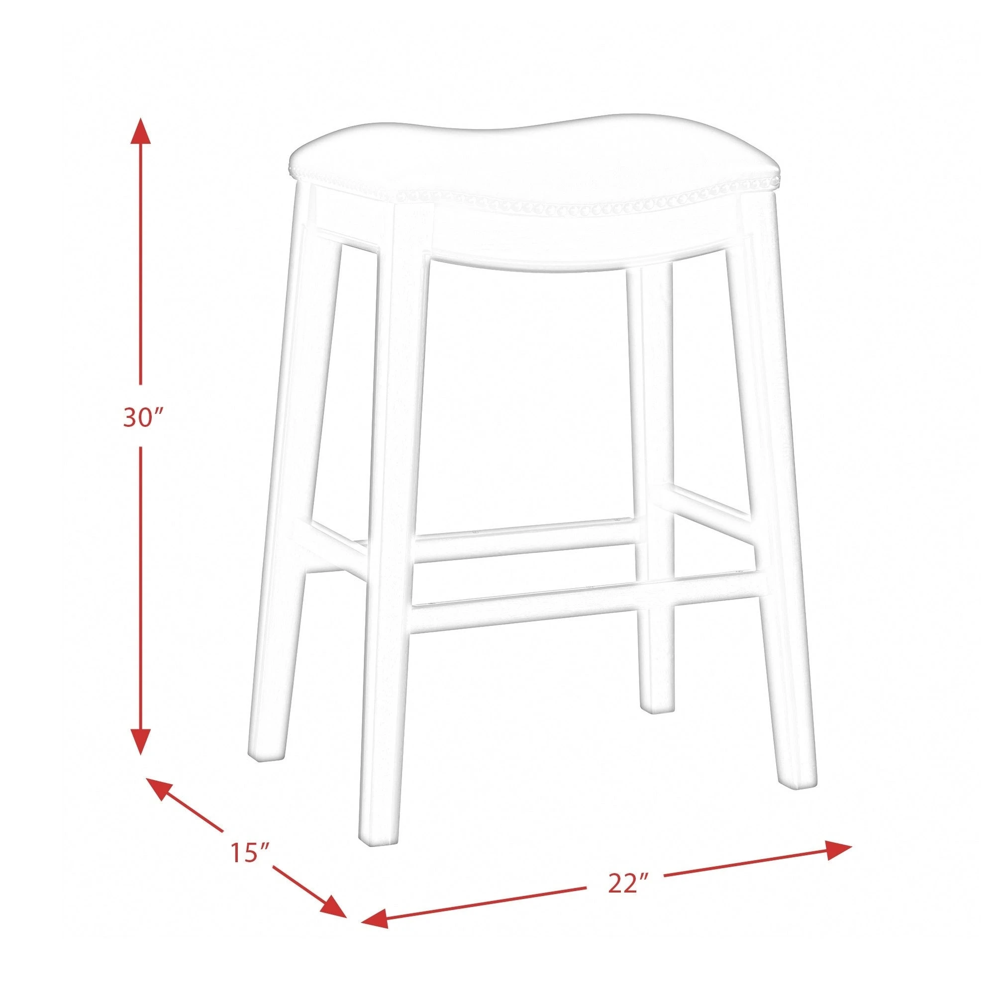 Hot Sale ???? Gracewood Hollow Parpetsi 30-inch Rubberwood Backless Bar Stool With Upholstered Seat Blue ???? 13 Hot Sale ???? Gracewood Hollow Parpetsi 30-inch Rubberwood Backless Bar Stool With Upholstered Seat Blue ???? - Image 11