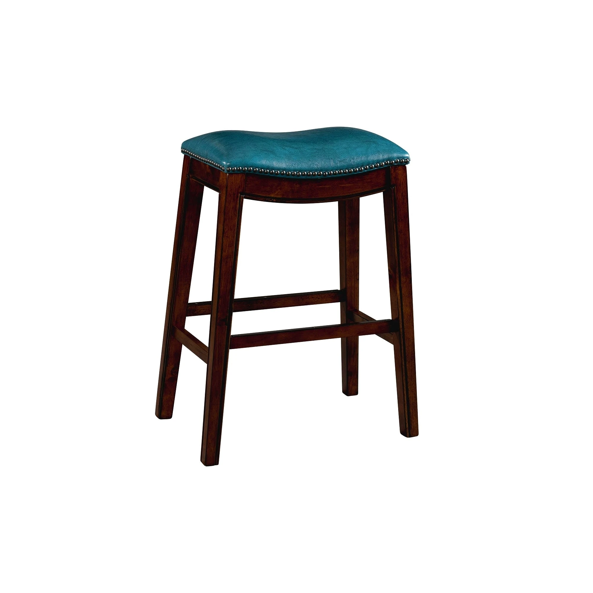 Hot Sale ???? Gracewood Hollow Parpetsi 30-inch Rubberwood Backless Bar Stool With Upholstered Seat Blue ???? 3 Hot Sale ???? Gracewood Hollow Parpetsi 30-inch Rubberwood Backless Bar Stool With Upholstered Seat Blue ????