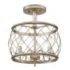 Best deal ???? Gracewood Hollow Muzaka Century Silver Leaf Steel 3-light Semi-flush Light - Century Silver Leaf ????