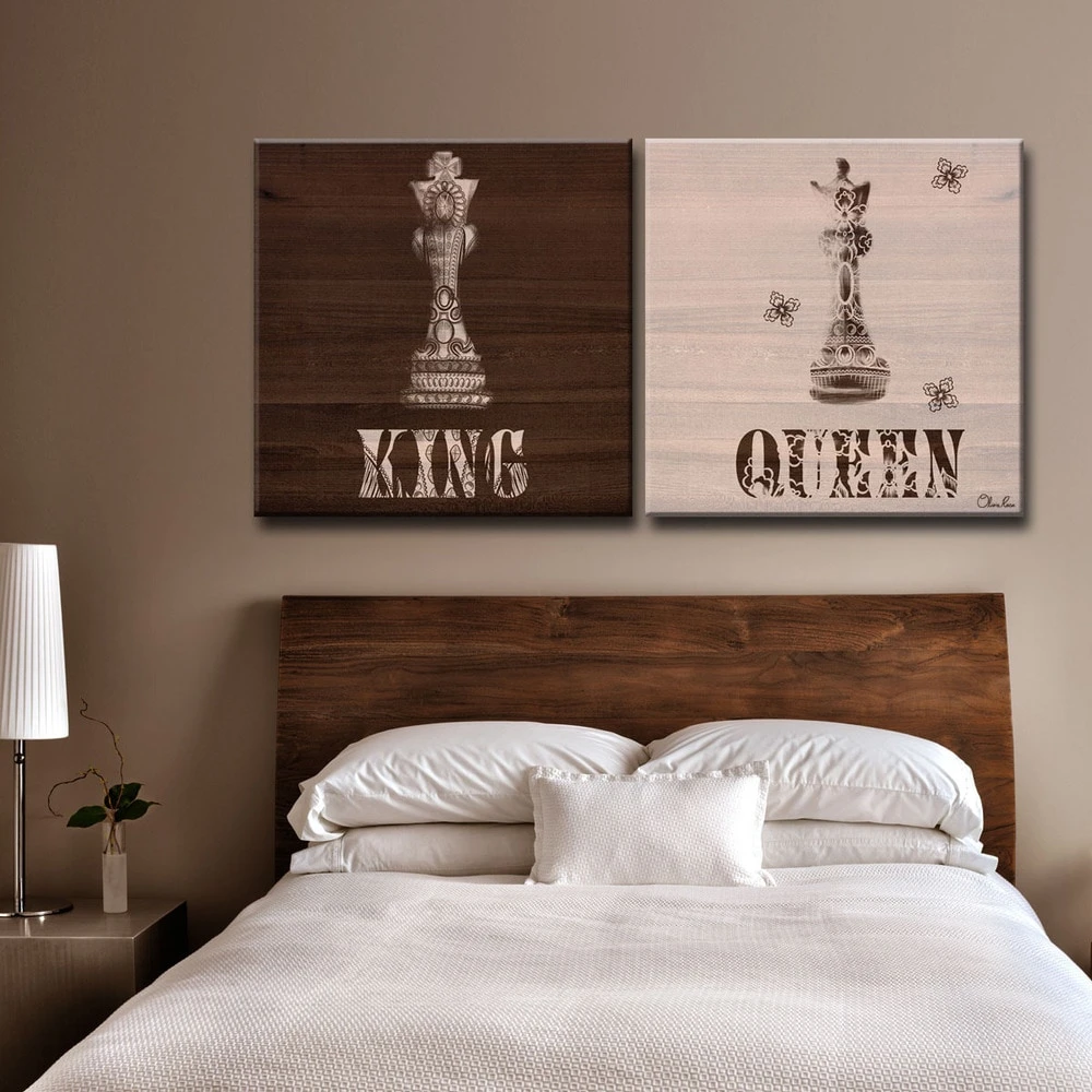 Wholesale ???? Gracewood Hollow 'Her King His Queen' By Olivia Rose 2-piece Canvas Art Set ???? 3 Wholesale ???? Gracewood Hollow 'Her King His Queen' By Olivia Rose 2-piece Canvas Art Set ????