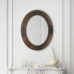 Hot Sale ⌛ Gracewood Hollow Gangasati Cherry Wood Mirror ⌛
