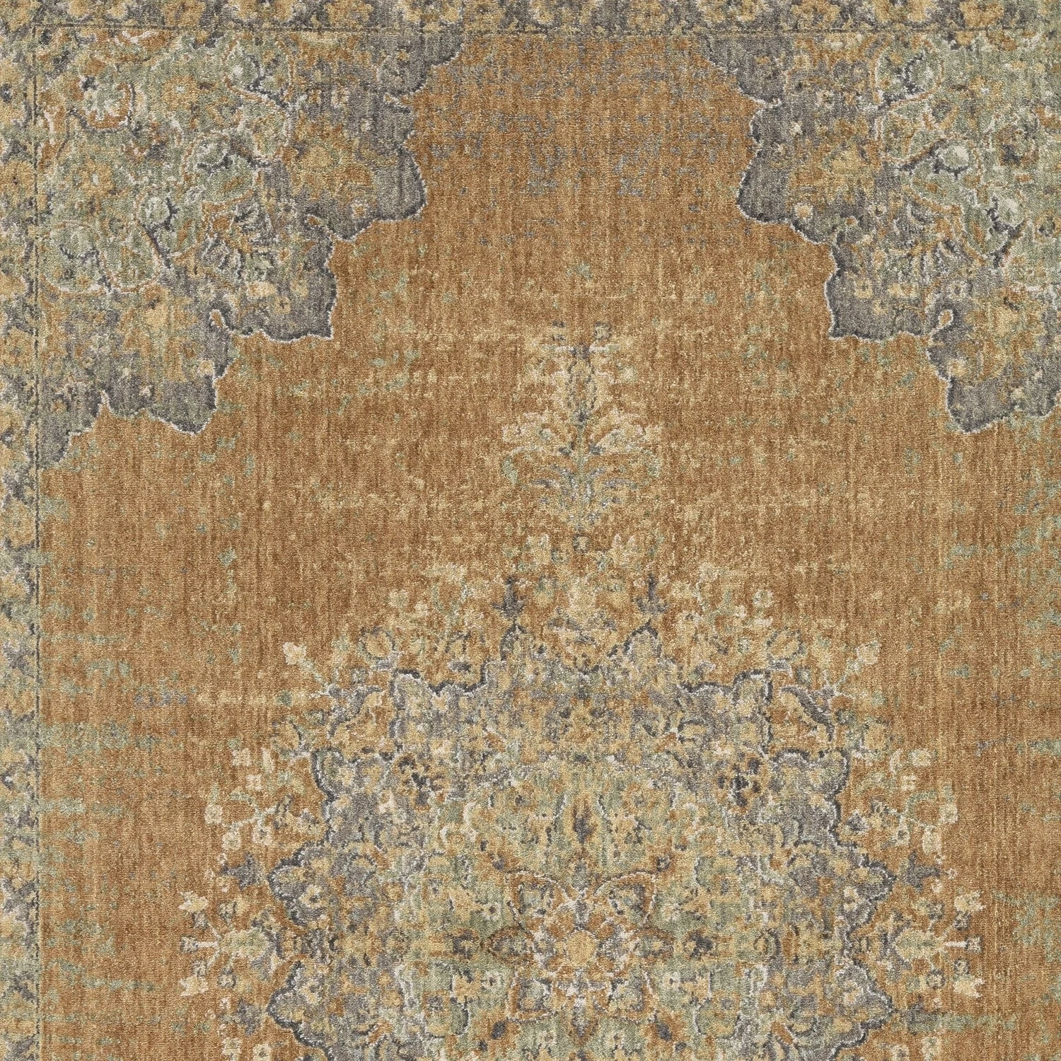 Deals ???? Gracewood Hollow Wool Vintage Medallian Oriental Area Rug Light Blue ???? 8 Deals ???? Gracewood Hollow Wool Vintage Medallian Oriental Area Rug Light Blue ???? - Image 6
