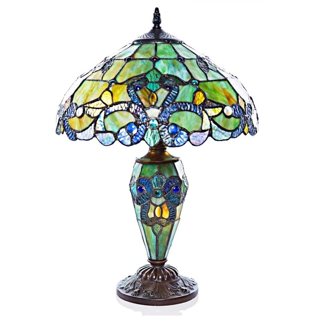Best Pirce ???? Gracewood Hollow Khelladi 20"H Stained Glass Multicolored Magna Carta Table Lamp - 14"L X 14"W X 20"H ???? 3 Best Pirce ???? Gracewood Hollow Khelladi 20"H Stained Glass Multicolored Magna Carta Table Lamp - 14"L X 14"W X 20"H ????