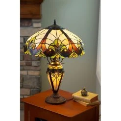 Budget ???? Gracewood Hollow Lemsine Brown And Cream 2-light Art Glass Table Lamp ???? -Gracewood Hollow shop River of Goods Brown Cream 2 light Art Glass Table Lamp 979e8444 64f0 41df a8cc 83d6a6be0d56 600