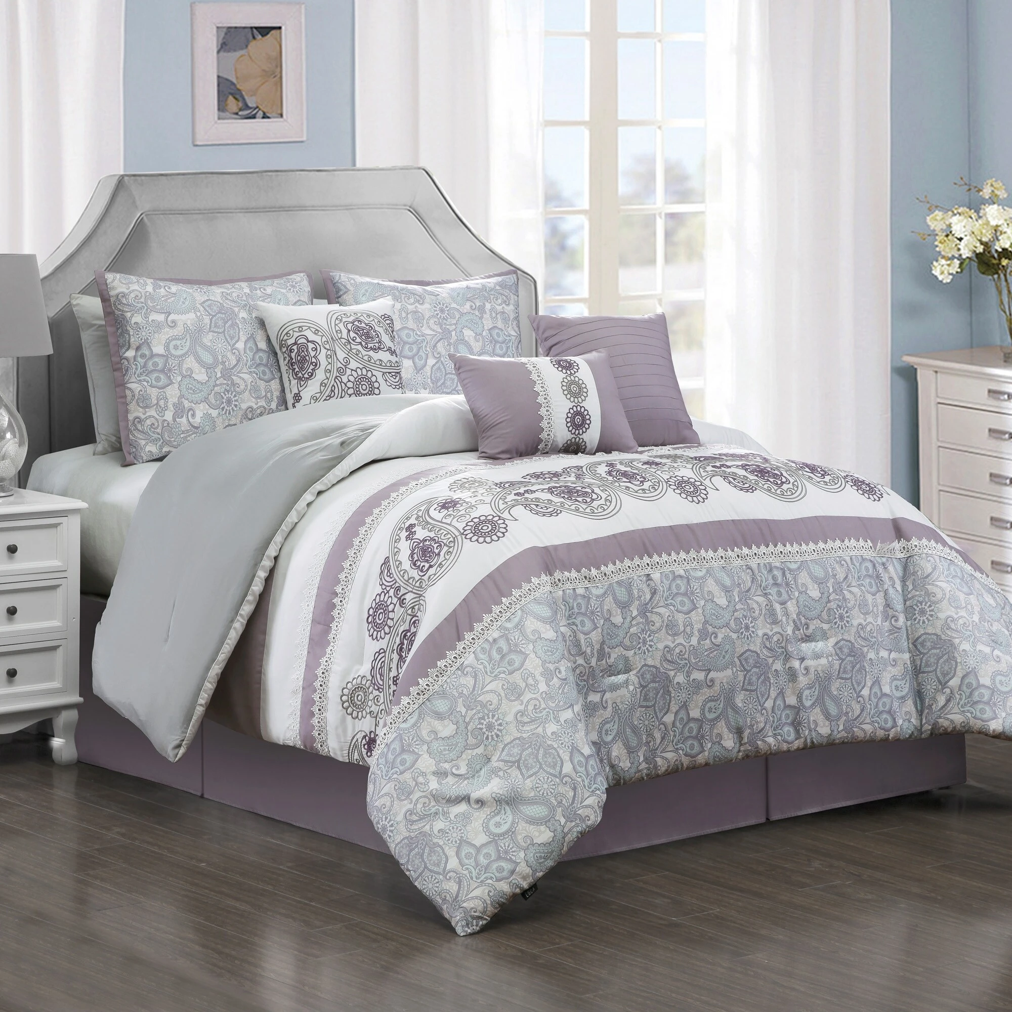 New ???? Gracewood Hollow Hosokawa 7-piece Comforter Set ???? 3 New ???? Gracewood Hollow Hosokawa 7-piece Comforter Set ????