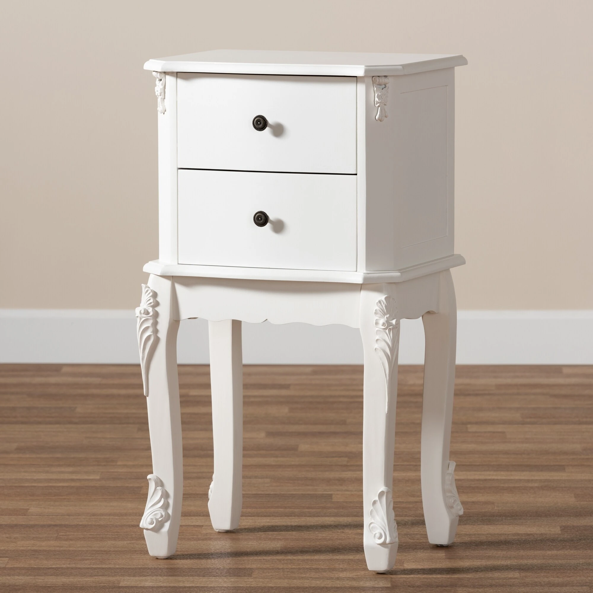 Brand new ???? Gracewood Hollow Benjam Traditional French 2-drawer Nightstand With Elegantly Curved Legs ???? 11 Brand new ???? Gracewood Hollow Benjam Traditional French 2-drawer Nightstand With Elegantly Curved Legs ???? - Image 9