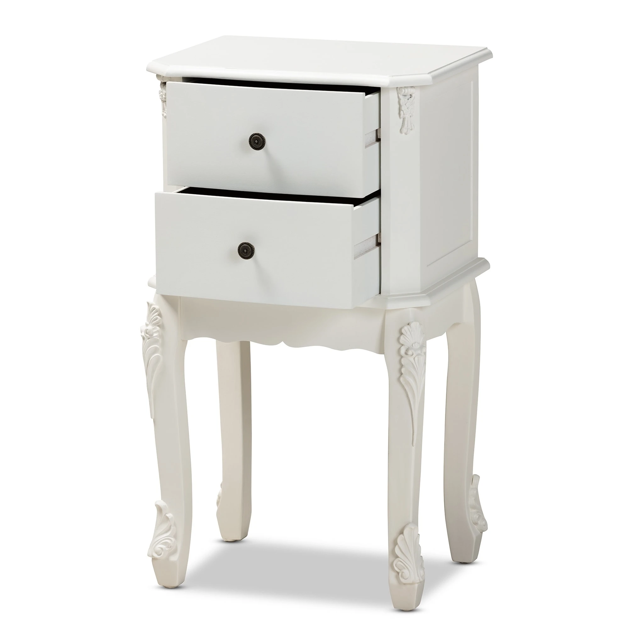 Brand new ???? Gracewood Hollow Benjam Traditional French 2-drawer Nightstand With Elegantly Curved Legs ???? 5 Brand new ???? Gracewood Hollow Benjam Traditional French 2-drawer Nightstand With Elegantly Curved Legs ???? - Image 3