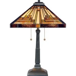 Outlet ???? Gracewood Hollow Qosja Vintage Bronze Finish Table Lamp ❤️