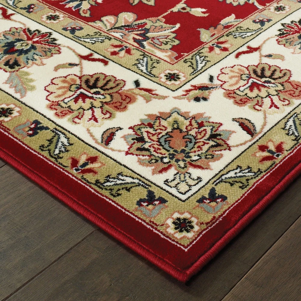 Hot Sale ✔️ Gracewood Hollow Claude Area Rug Red/cream ???? 5 Hot Sale ✔️ Gracewood Hollow Claude Area Rug Red/cream ???? - Image 3