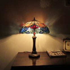 Budget ⭐ Gracewood Hollow Kalonji 2-light Dark Bronze Table Lamp With Multicolored Stained Glass Dome Shade ???? -Gracewood Hollow shop Tiffany Style 2 light Dark Bronze Table Lamp 1f216bb6 9dd0 4ef6 b1e6 4b1f945f8465