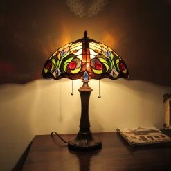 Best deal ???? Gracewood Hollow Kabamba 2-light Dark Bronze Table Lamp With Stained Glass Dome Shade ⭐ -Gracewood Hollow shop Tiffany Style 2 light Dark Bronze Table Lamp 6180cfce 56cf 4f94 afc9 3d6c19ee1df0