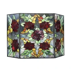 Budget ???? Gracewood Hollow Centina Multicolored Floral 3-panel Fireplace Screen ???? 8 Budget ???? Gracewood Hollow Centina Multicolored Floral 3-panel Fireplace Screen ???? -Gracewood Hollow shop Tiffany Style 3 panel Fireplace Screen 1a0e093d 6db6 47c8 986e 16f304cd6c68