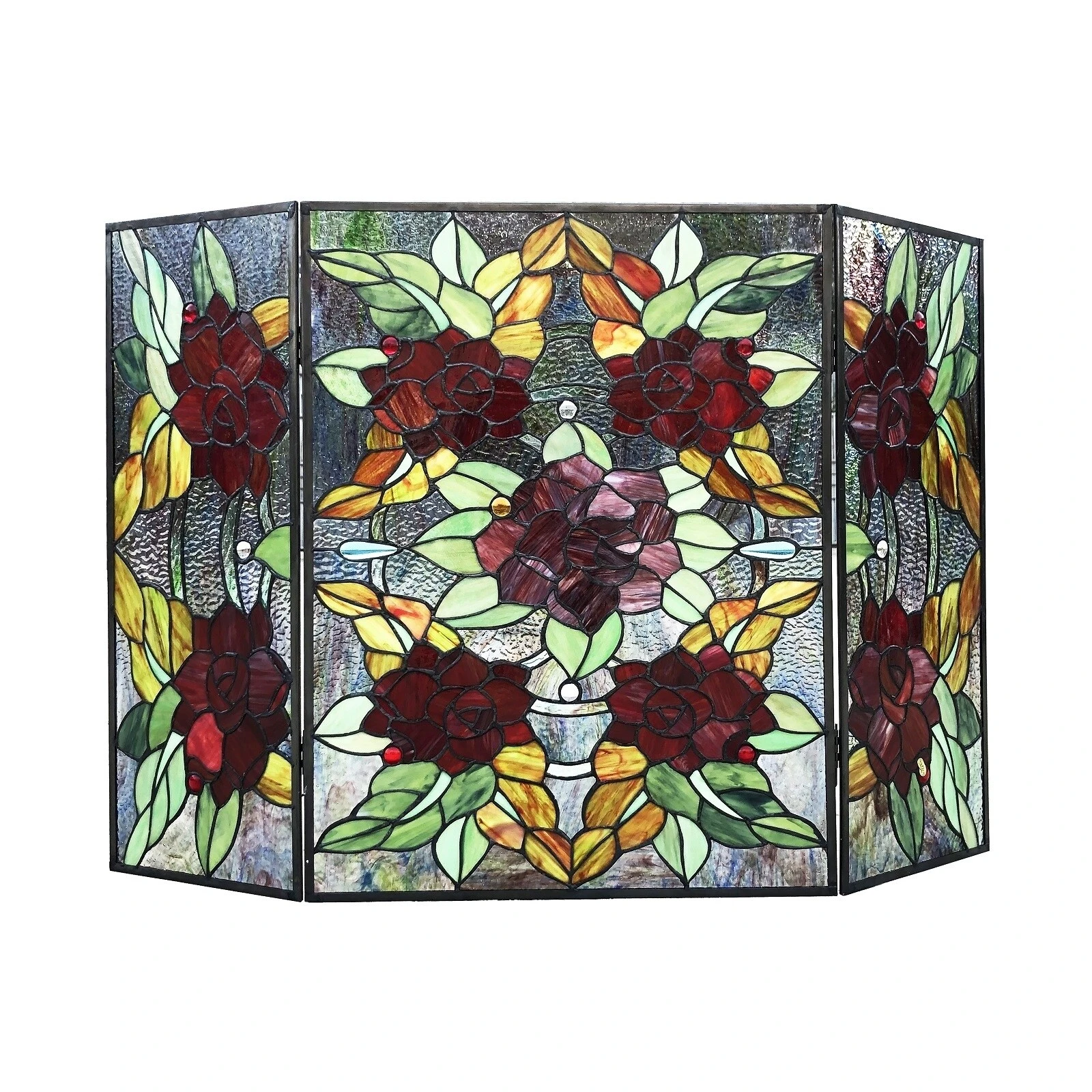 Budget ???? Gracewood Hollow Centina Multicolored Floral 3-panel Fireplace Screen ???? 5 Budget ???? Gracewood Hollow Centina Multicolored Floral 3-panel Fireplace Screen ???? - Image 3