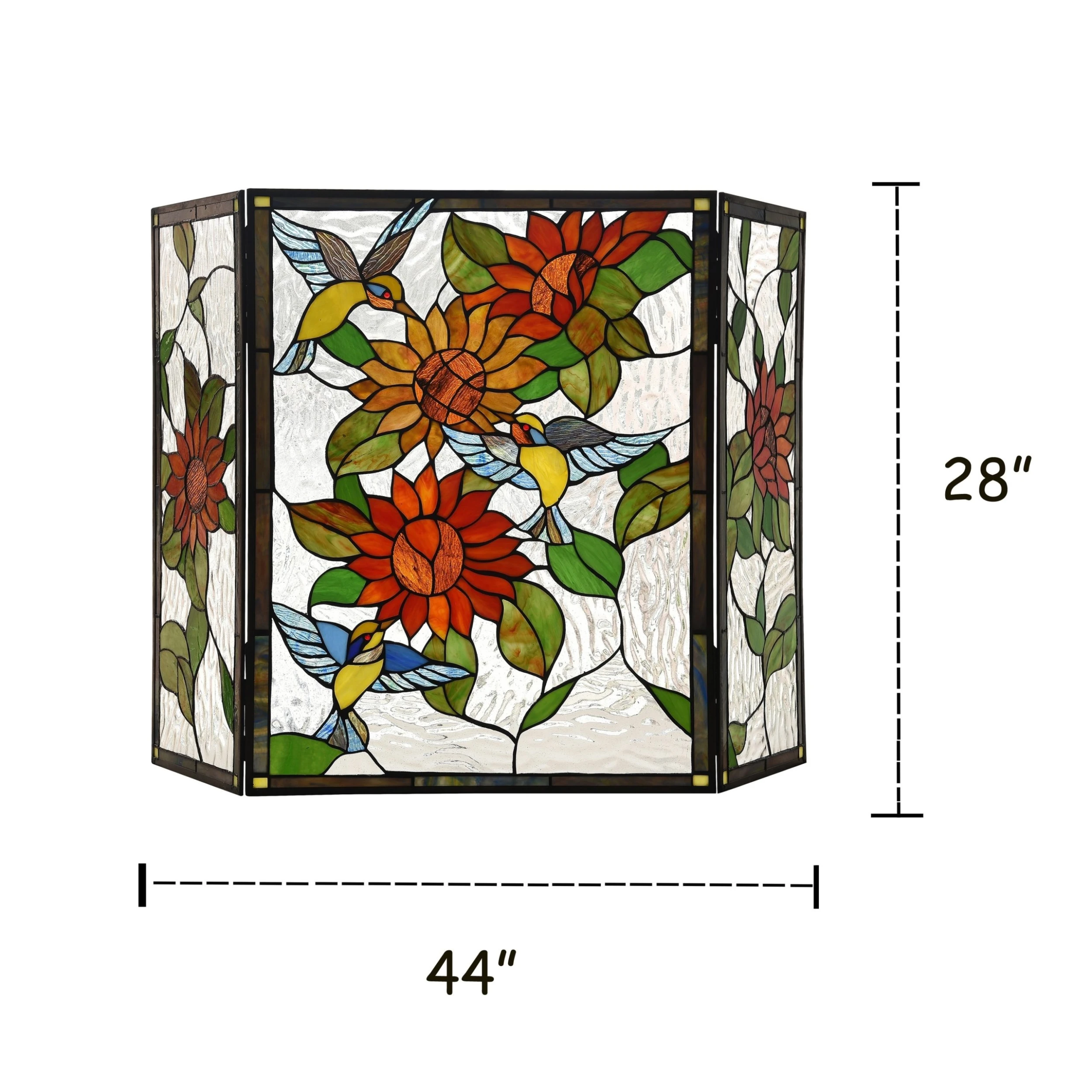 Best reviews of ???? Gracewood Hollow Tsibinda Tiffany-style Floral Stained Glass 3-panel Fireplace Screen ✔️ 6 Best reviews of ???? Gracewood Hollow Tsibinda Tiffany-style Floral Stained Glass 3-panel Fireplace Screen ✔️ - Image 4
