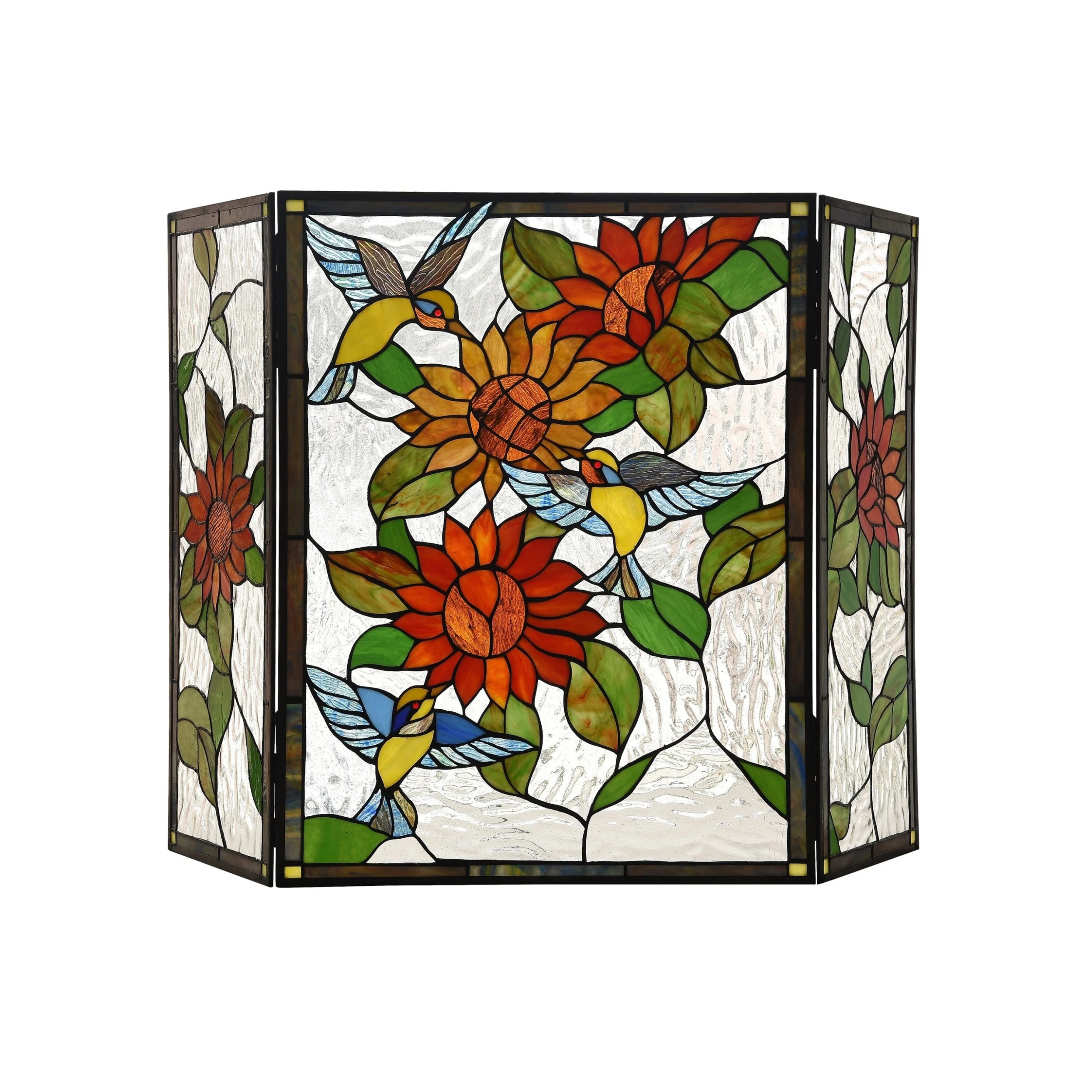 Best reviews of ???? Gracewood Hollow Tsibinda Tiffany-style Floral Stained Glass 3-panel Fireplace Screen ✔️ 3 Best reviews of ???? Gracewood Hollow Tsibinda Tiffany-style Floral Stained Glass 3-panel Fireplace Screen ✔️