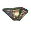 Discount ???? Gracewood Hollow Kamatenda 1-light Mission-style Stained Glass Wall Sconce ❤️