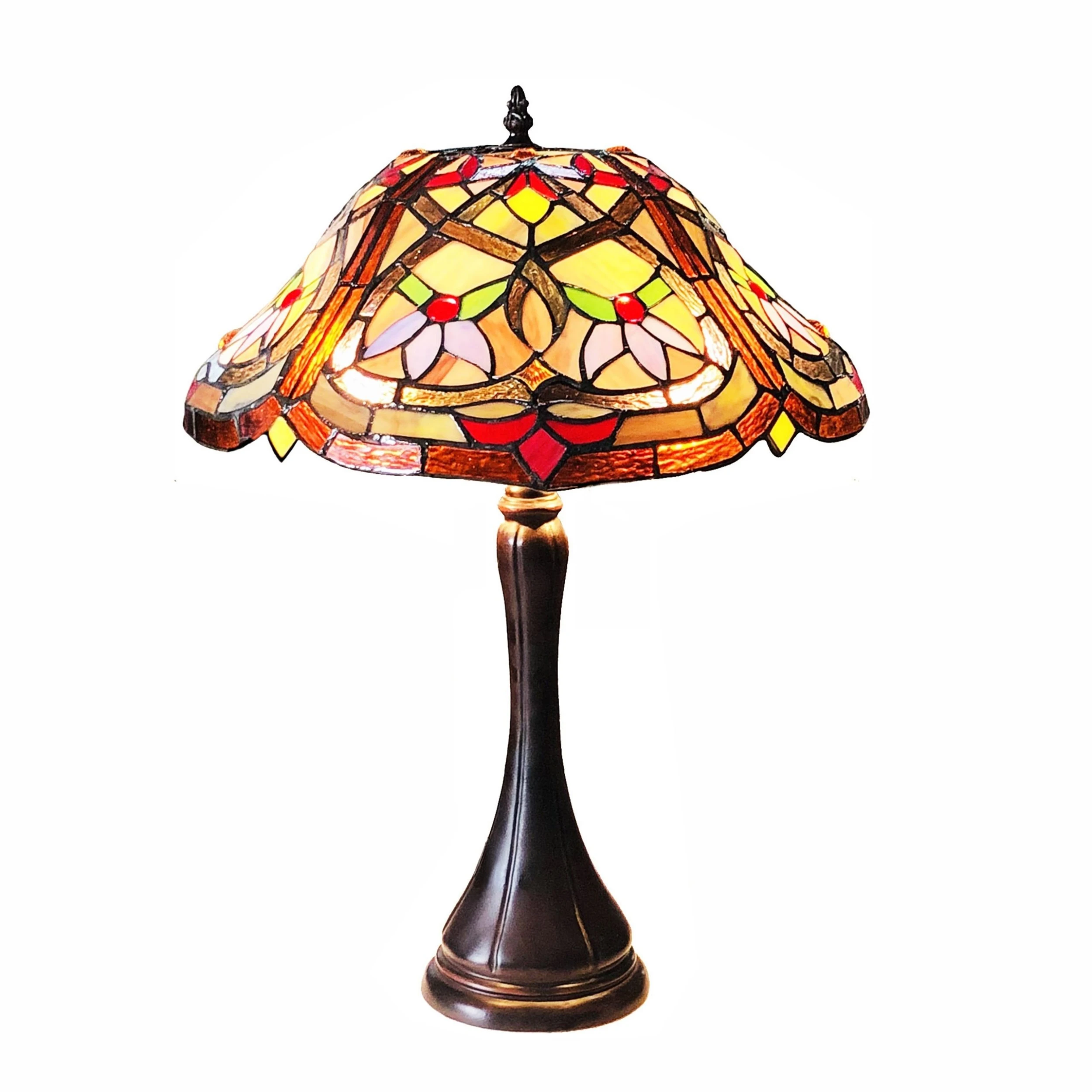 Brand new ???? Gracewood Hollow Choi Tiffany-style 2-light Antique Bronze Table Lamp ???? 4 Brand new ???? Gracewood Hollow Choi Tiffany-style 2-light Antique Bronze Table Lamp ???? - Image 2