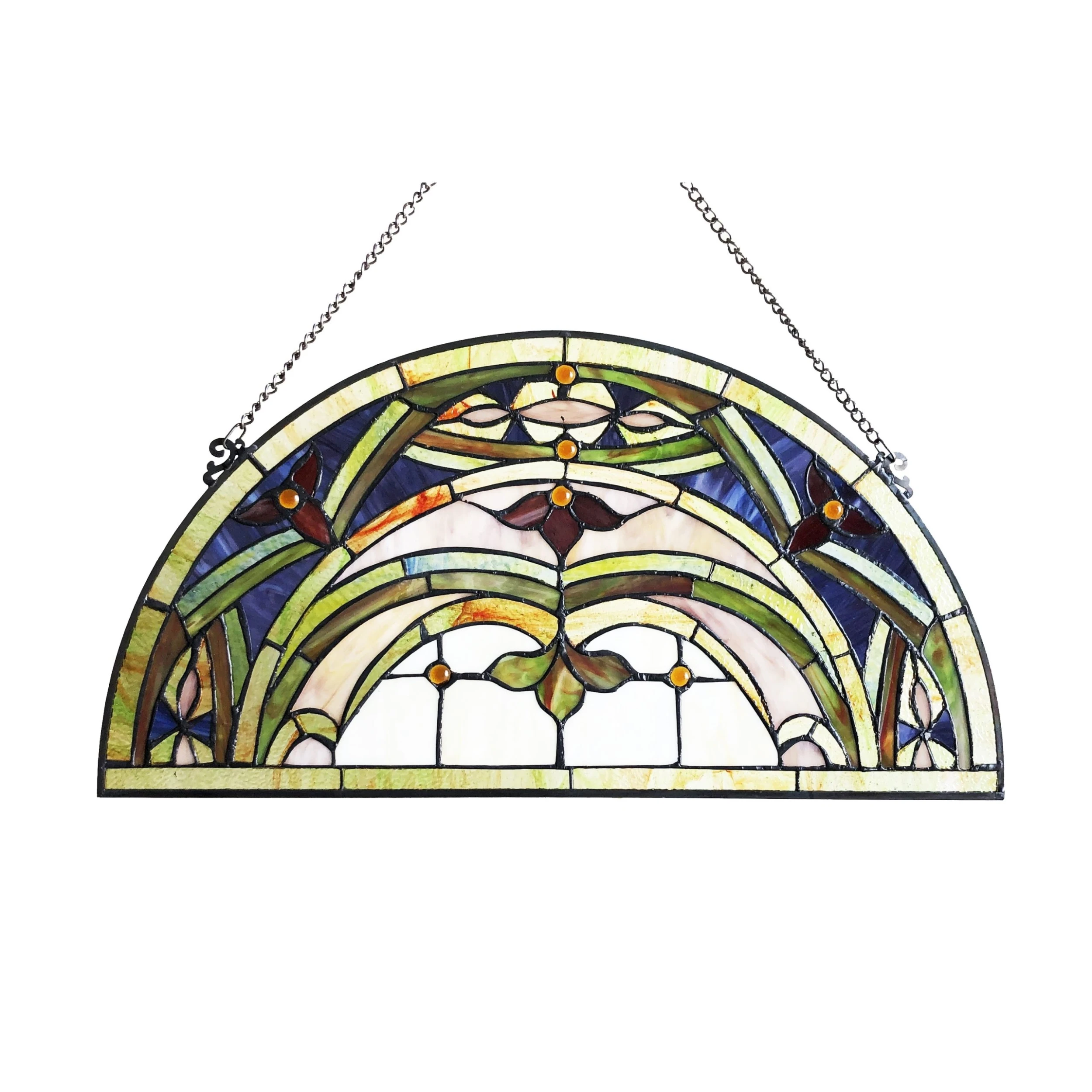Coupon ✨ Gracewood Hollow Chu Glass Half-circle Window Panel/Suncatcher ???? 5 Coupon ✨ Gracewood Hollow Chu Glass Half-circle Window Panel/Suncatcher ???? - Image 3