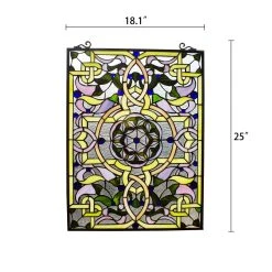 New ✨ Gracewood Hollow Landu Victorian-style Stained Glass Window Panel Suncatcher ???? 7 New ✨ Gracewood Hollow Landu Victorian-style Stained Glass Window Panel Suncatcher ???? -Gracewood Hollow shop Victorian Design Window Panel Suncatcher 44e6f98b cb71 4dd9 8fa2 48a9b46d91e7