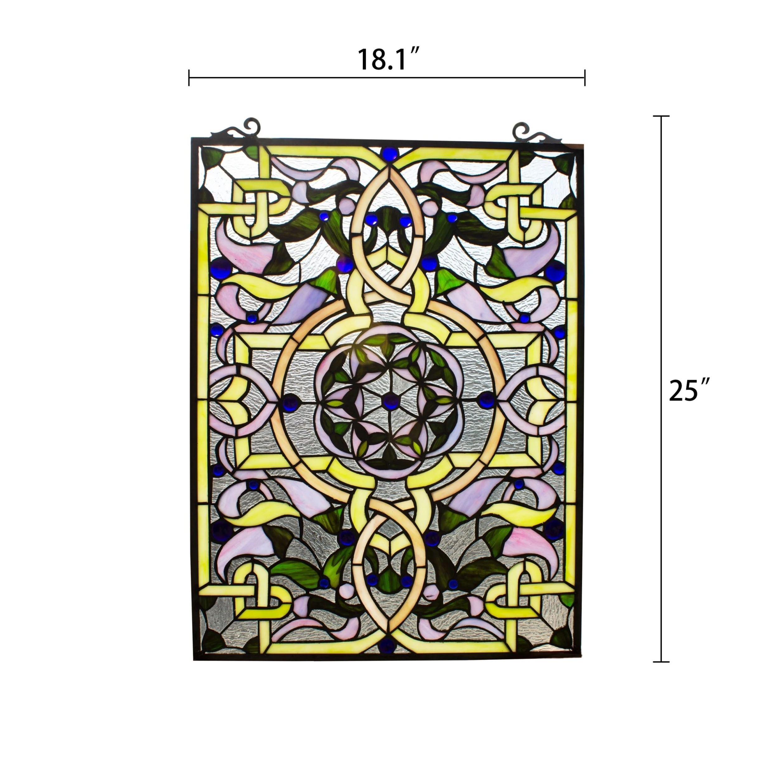 New ✨ Gracewood Hollow Landu Victorian-style Stained Glass Window Panel Suncatcher ???? 5 New ✨ Gracewood Hollow Landu Victorian-style Stained Glass Window Panel Suncatcher ???? - Image 3