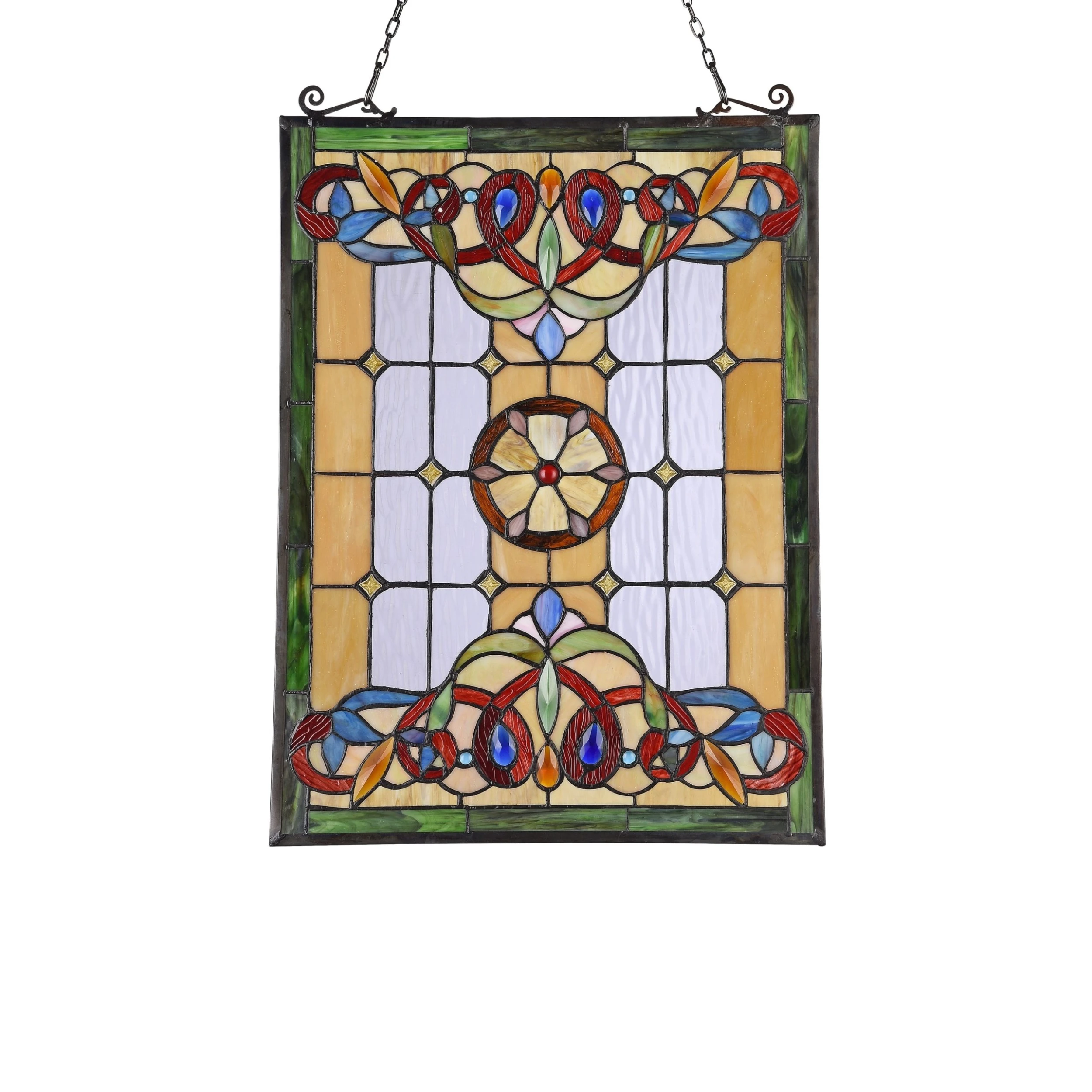Best Sale ✨ Gracewood Hollow Taboye Victorian Stained Glass Window Panel Suncatcher ???? 4 Best Sale ✨ Gracewood Hollow Taboye Victorian Stained Glass Window Panel Suncatcher ???? - Image 2