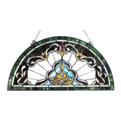 Deals ???? Gracewood Hollow Delapaz Half-circle Glass Window Panel/Suncatcher ???? 8 Deals ???? Gracewood Hollow Delapaz Half-circle Glass Window Panel/Suncatcher ???? -Gracewood Hollow shop Victorian Design Window Panel Suncatcher 84da895d ef31 4c46 97d3 dface65ca31e