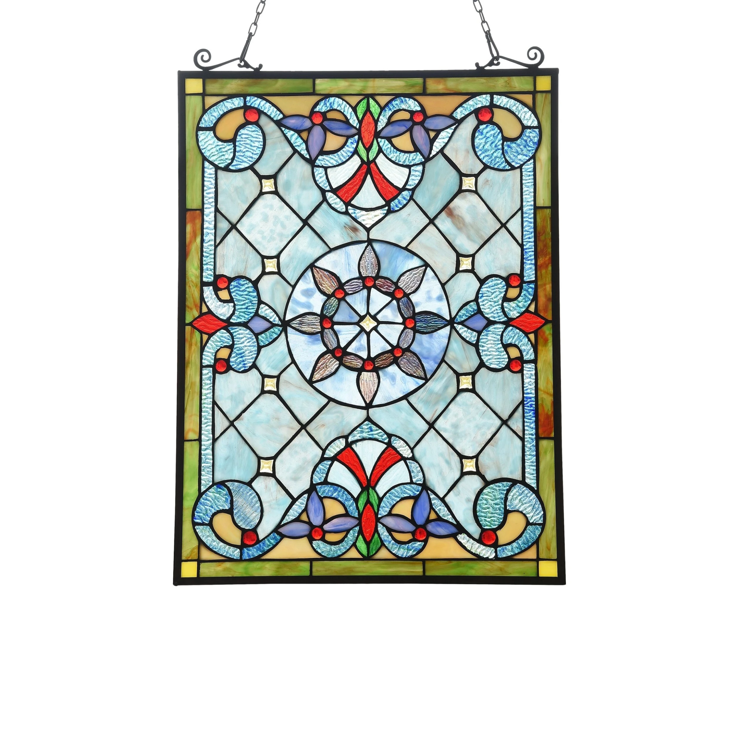 Discount ???? Gracewood Hollow Abo Victorian Geometric Stained Glass Window Panel Suncatcher ???? 3 Discount ???? Gracewood Hollow Abo Victorian Geometric Stained Glass Window Panel Suncatcher ????