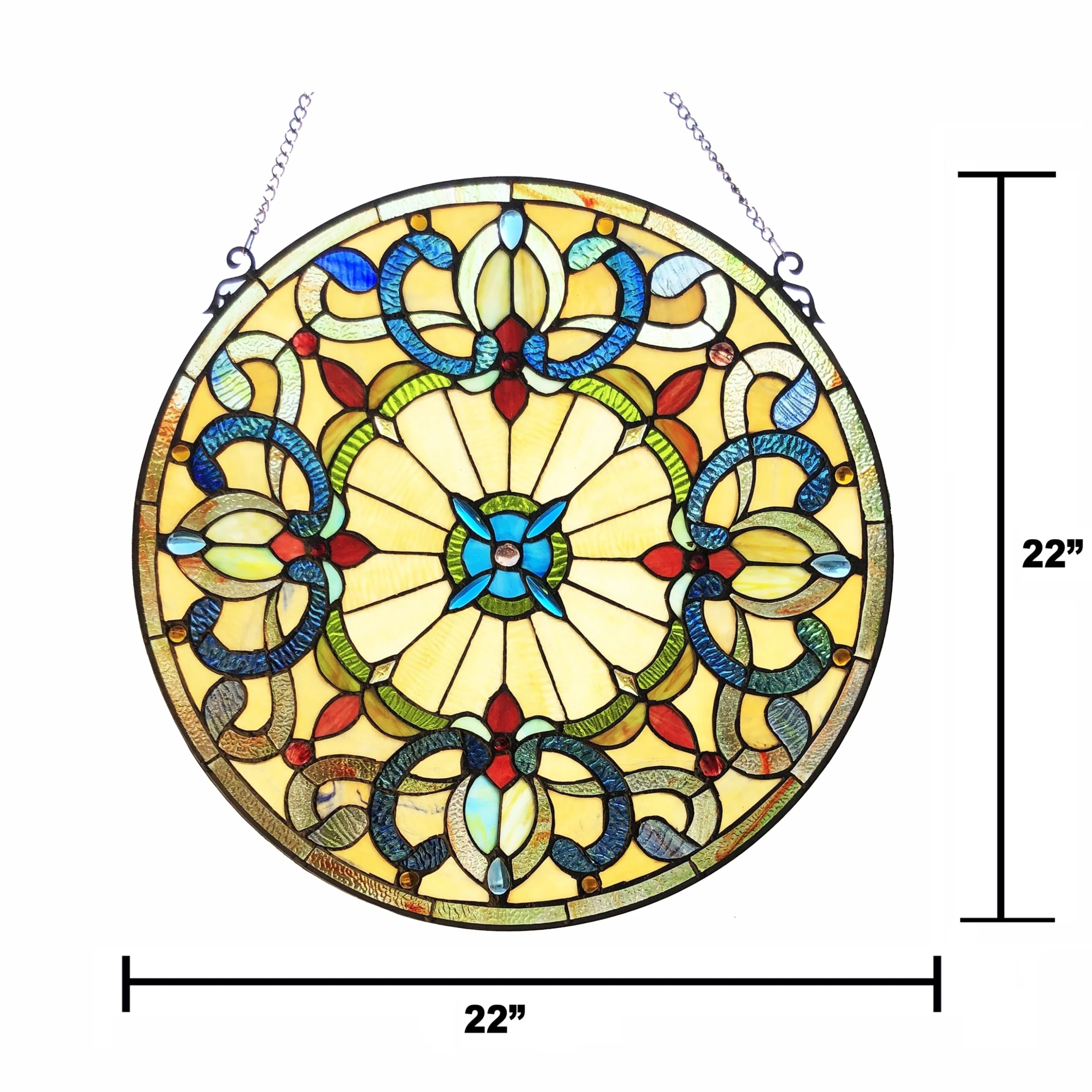 Budget ✨ Gracewood Hollow Dilloway Circular Glass Window Panel/Suncatcher ???? 6 Budget ✨ Gracewood Hollow Dilloway Circular Glass Window Panel/Suncatcher ???? - Image 4