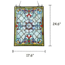 Discount ???? Gracewood Hollow Abo Victorian Geometric Stained Glass Window Panel Suncatcher ???? 9 Discount ???? Gracewood Hollow Abo Victorian Geometric Stained Glass Window Panel Suncatcher ???? -Gracewood Hollow shop Victorian Design Window Panel Suncatcher d8a610f6 f966 45b9 bdec 04848c50a962