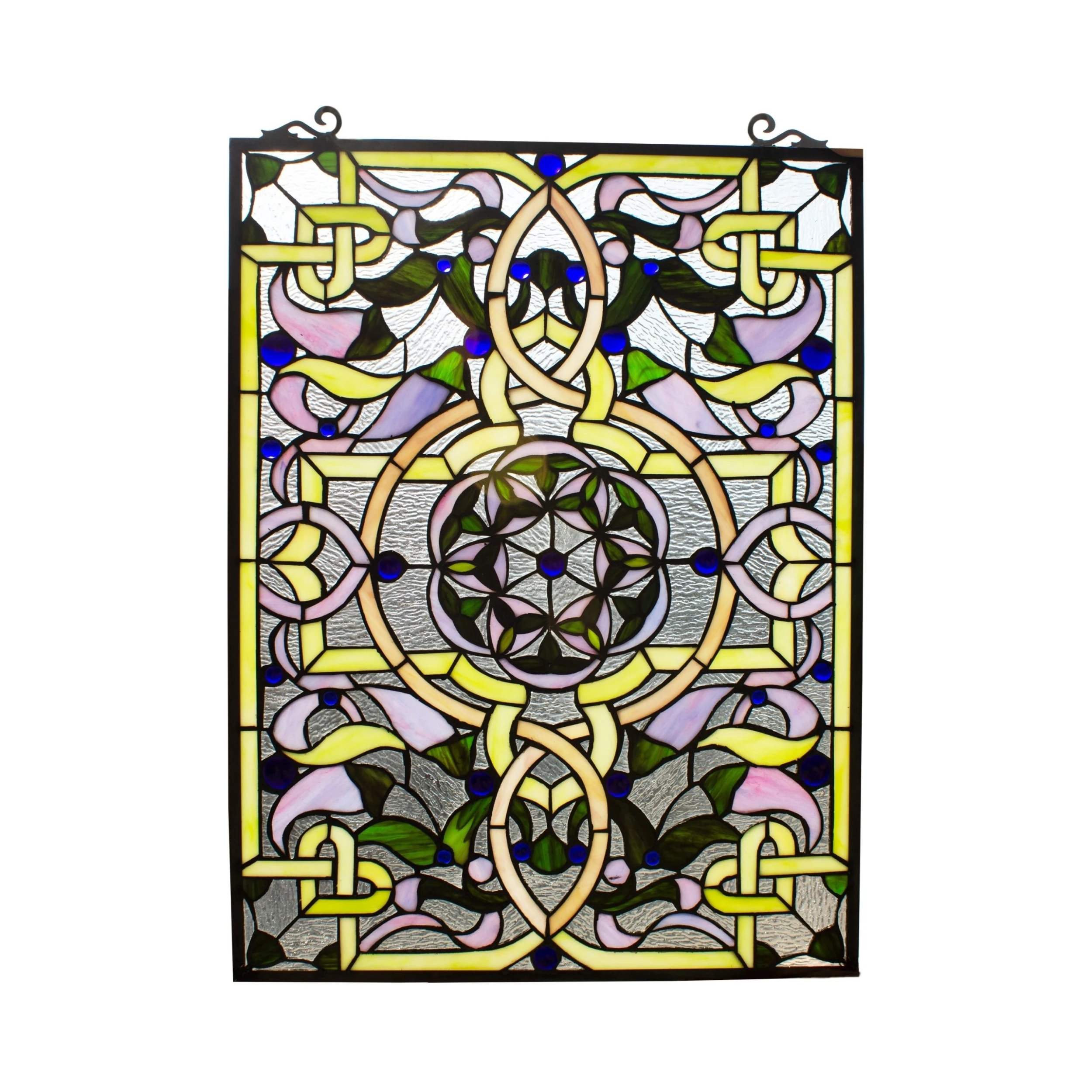 New ✨ Gracewood Hollow Landu Victorian-style Stained Glass Window Panel Suncatcher ???? 3 New ✨ Gracewood Hollow Landu Victorian-style Stained Glass Window Panel Suncatcher ????