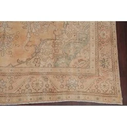 Flash Sale ???? Gracewood Hollow Mbise Handmade Distressed Medallion Persian Area Rug - 12'5" X 9'5" ???? -Gracewood Hollow shop Vintage Muted Tabriz Medallion Handmade Distressed Persian Area Rug 125 x 95 5039def8 46ec 4a28 bf44 c3c93e641628