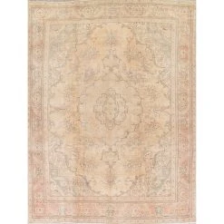 Flash Sale ???? Gracewood Hollow Mbise Handmade Distressed Medallion Persian Area Rug - 12'5" X 9'5" ????