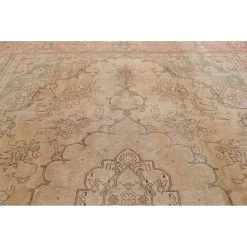 Flash Sale ???? Gracewood Hollow Mbise Handmade Distressed Medallion Persian Area Rug - 12'5" X 9'5" ???? -Gracewood Hollow shop Vintage Muted Tabriz Medallion Handmade Distressed Persian Area Rug 125 x 95 f06abc97 9b4c 4333 9233 d4a557be2b35