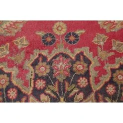 Discount ⌛ Gracewood Hollow Mwashinga Handmade Distressed Medallion Persian Area Rug - 10'3" X 6'8" ⌛ -Gracewood Hollow shop Vintage Tabriz Floral Medallion Hand Knotted Wool Persian Area Rug 103 x 68 731375e5 529e 42f5 ad66 4ff69edfc36a