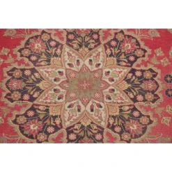 Discount ⌛ Gracewood Hollow Mwashinga Handmade Distressed Medallion Persian Area Rug - 10'3" X 6'8" ⌛ -Gracewood Hollow shop Vintage Tabriz Floral Medallion Hand Knotted Wool Persian Area Rug 103 x 68 a4917a4a 80be 478a 98c5 841e4a2f95a8