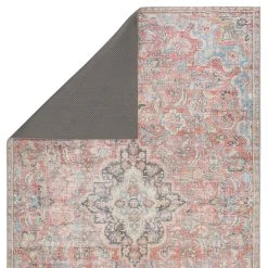 Wholesale ???? Gracewood Hollow Eddo Indoor/Outdoor Red And Light Blue Medallion Area Rug ???? -Gracewood Hollow shop Yanis Indoor Outdoor Medallion Red Light Blue Area Rug 8